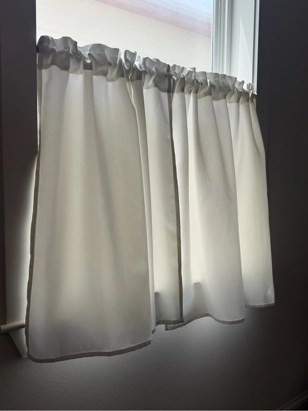 Classic White Café Curtains - set of 12 panels